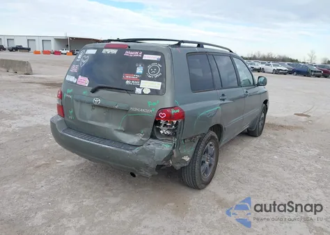 2004 Toyota Highlander V6 from USA, damaged, VIN JTEGP21A740005422